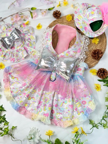 UMI Clothes 手作寵物服飾  夢幻獨角獸胸背裙