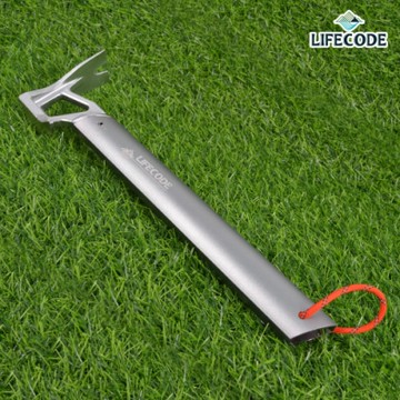 LIFECODE 輕量鋁柄不鏽鋼頭野營錘/拔釘器