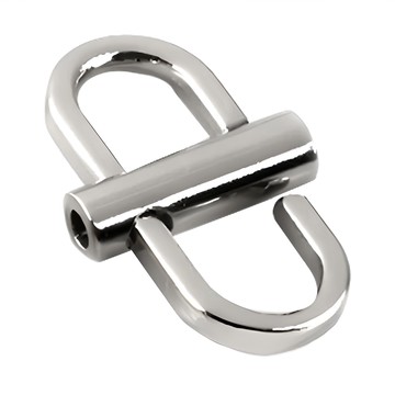 金屬調節扣 包包扣環/包包調節扣/手鍊扣/包包鏈條/包包配件/包包扣/包包調整扣/鏈條扣 100g 5個  銀色  2.2 x 1.2cm