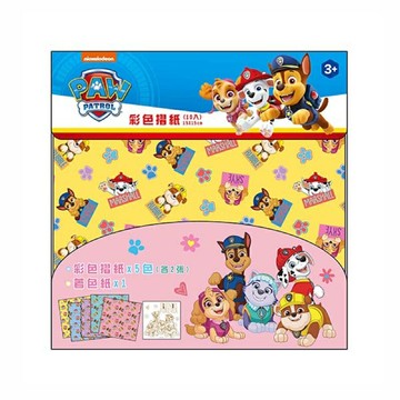 滿99元出貨 ??媽媽買?? 汪汪隊立大功 彩色摺紙