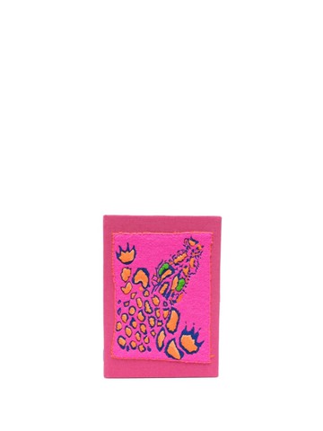 Olympia Le-Tan - Wet Lands book clutch bag - women - stainless steel/Cotton - One Size - Pink