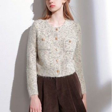 韓版花紗針織外套