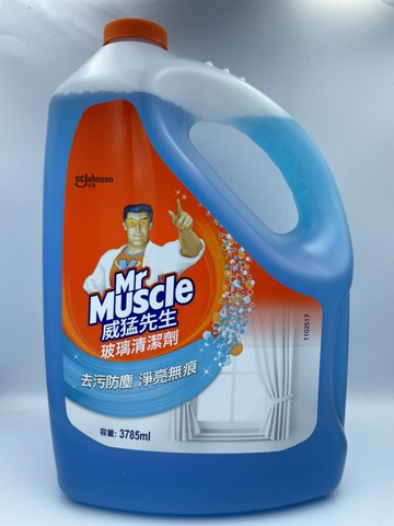 莊臣(威猛先生)玻璃清潔劑  容量:3785ML