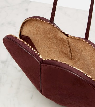 Alaïa Le Cœur suede shoulder bag