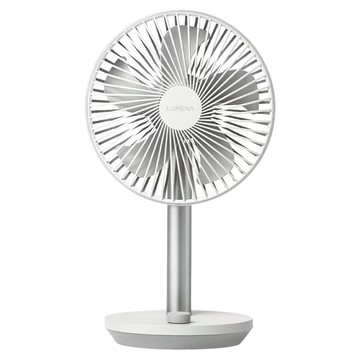 Lumena STAND4 USB桌上型擺頭隨行風扇 無線使用長達20小時 4段風量調節  單一商品  純白