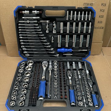 可開統編  216件修車工具套裝汽修維修汽車套筒扳手組套棘輪快速扳手組合