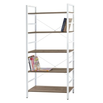 文創集 亞可2.7尺開放式五層書架(二色可選)-81x34x130cm免組
