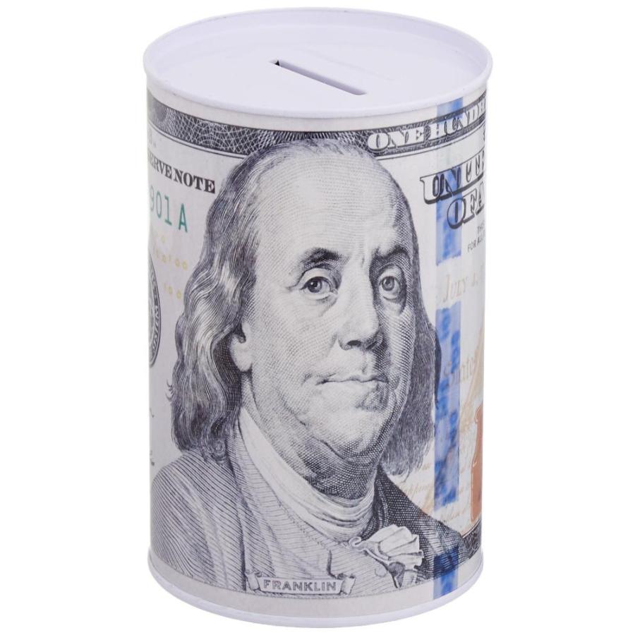 ホームベイメタルMoney Piggy Bank with 100?Dollar Bill折り返し