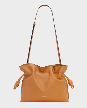 Flamenco Medium Clutch Bag in Napa Leather