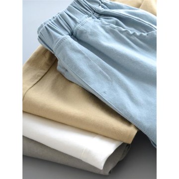 兒童薄褲子 夏末秋初長褲寶寶褲軟軟褲 男女童柔軟舒適棉布長褲子