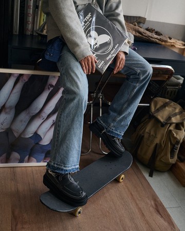 VATIC PENNY LOAFER BROGUE BLACK 白車線雕花便仕樂福鞋