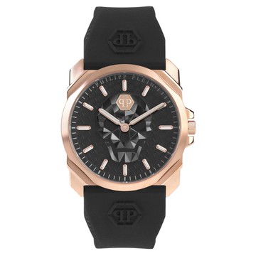 【PHILIPP PLEIN】THE $KULL KING 骷髏王錶款 黑X玫瑰金 PWLAA0222_40mm