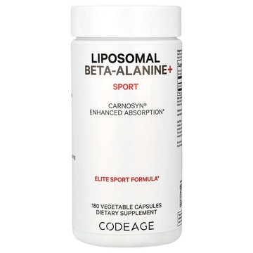 Codeage, 脂質體 β-丙氨酸+，Centurion、CarnoSyn，加強吸收，533 毫克，180 粒膠囊