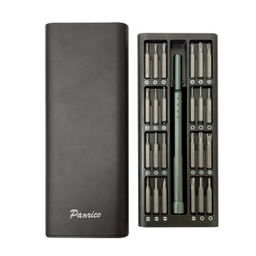 Panrico百利世25件精修螺絲工具組 鋁合金手柄可旋式精密螺絲起子套裝組 螺絲批組 _廠商直送