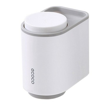 ecoco 意可可 無痕牙刷架，灰色，ABS、PP材質  1個