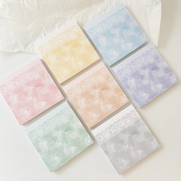 方形墨水蕾絲背景紙記事本用紙