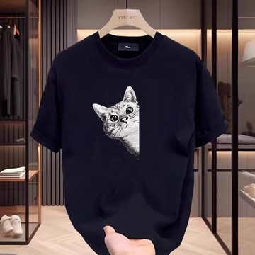 【飯團】100%纯棉 休閒上衣 顯瘦上衣 學生黨衣服可愛風衣服 夏天衣服女 純棉 t恤 休閒上衣 美式復古上衣
