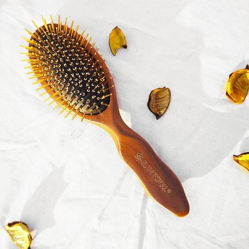 百梳坊 柚木經典黃金梳22x6 5 Cm 廣三sogo 台灣樂天市場 Line購物