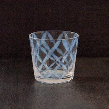 日本 廣田硝子 大正浪漫豬口杯 144ml(格子)