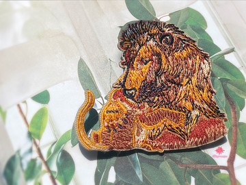 【禮物首選】獅子 Reborn 刺繡別針
