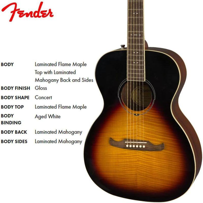 Fender エレキアコースティックギター FA-235E Concert, Sunburst ソフトケース付属