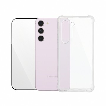 Timo SAMSUNG Galaxy S23+ 透明防摔手機殼+黑邊螢幕保護貼 二件組