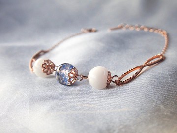 無限祝福手鍊-玫瑰金色-925純銀