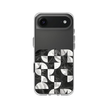 iPhone Air Clear Case（相機按鈕） 透明 - 石紋與渲染 / Marble & Dreamy Gradient - 月球