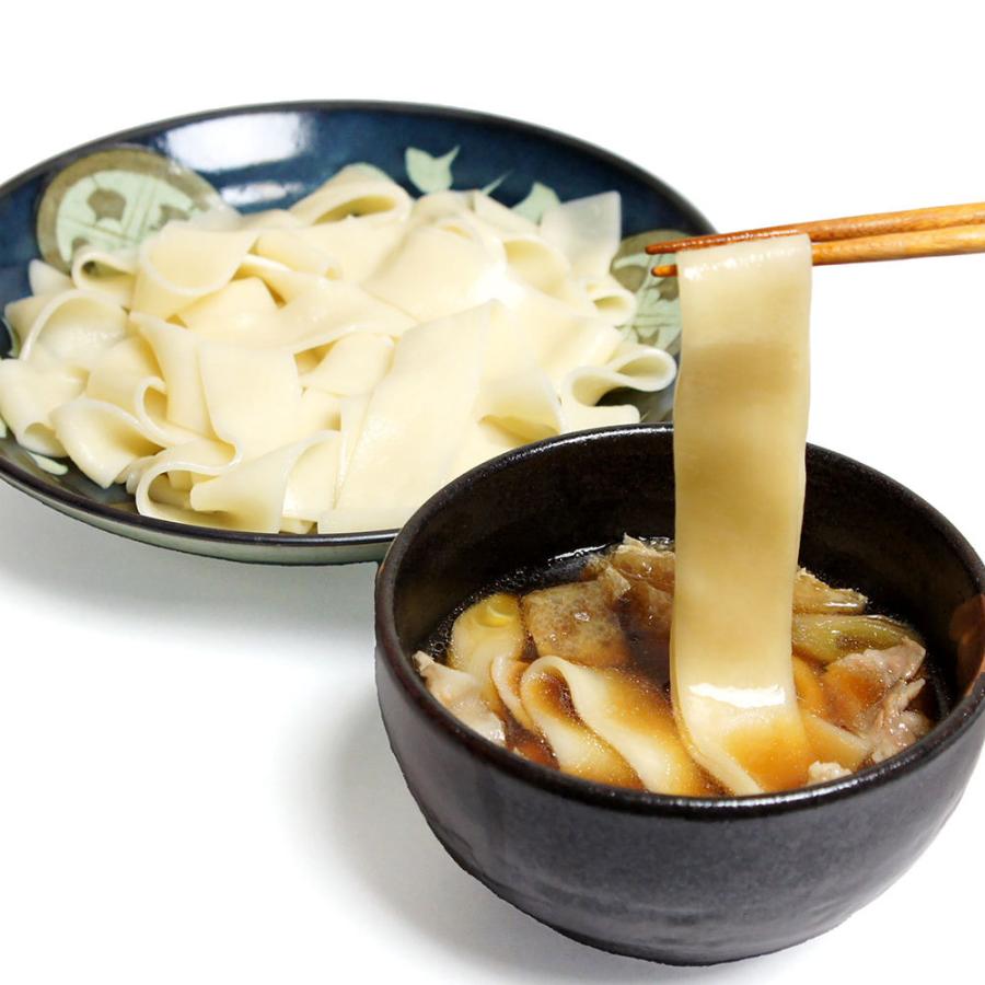 半生ひもかわ肉汁うどん ひもかわうどん 半生麺 260g×2袋と肉汁４袋セット群馬 特製の幅広麺 うどん ひもかわ おっきりこみ