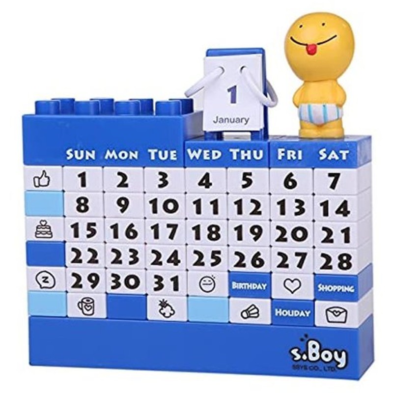 Date block desktop 万年カレンダー　デッドストック