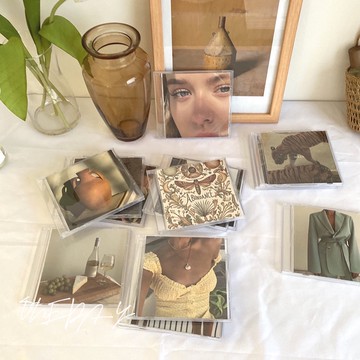 ONEDAY  復古情懷 CD盒 裝飾擺件 民宿咖啡店軟裝 CD空盒 收納 創意裝飾 拍攝道具