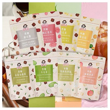 MEDOLLY 蜜思朵~黑糖銀耳露／黑糖玫瑰紅棗茶／黑糖桂花茶／冰糖茉莉金桔／黑糖金萱烏龍茶／黑糖冬瓜茶／冰糖茉莉四季春／冰糖蜜桃果茶(17gx15入)袋裝 款式可選