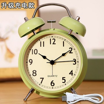 鬧鐘 雙耳鬧鐘 貪睡鬧鐘 鬧鐘起床神器學生專用床頭兒童男女孩時鐘主桌面小鬧鈴強力叫醒耶誕節