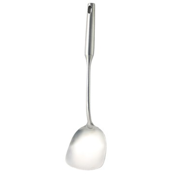 Hi CHEF 掌廚 維也納 304不鏽鋼中華鏟 中空斷熱手柄 一體式柄身 大面積鏟面  不銹鋼 銀色  1支