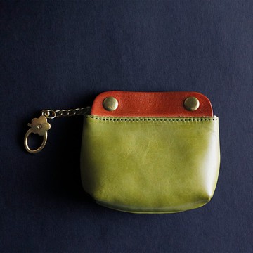 牛皮卡夾 迷你皮夾 輕巧錢包 零錢包 男女適用 精緻小錢包 贈禮首選