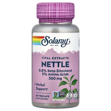 Solaray, 重要提取物，蕁麻，300 毫克，60 粒素食膠囊