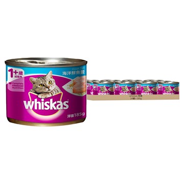 偉嘉 貓食濕糧 海洋鮮魚餐 1歲以上成貓專用  185g  24罐