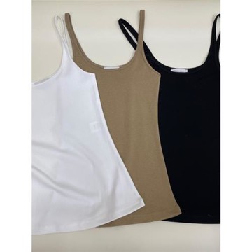 經典百搭小眾時尚大U領露鎖骨修身顯瘦可內穿外搭細吊帶背心上衣