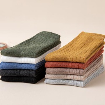 襪子女春秋款中筒襪夏季棉質女士長筒棉襪秋冬季女襪秋季純色長襪