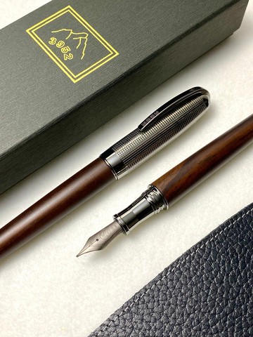 3952老山羊-葛瑪蘭 黑紫檀木 標準鈦尖系列鋼筆