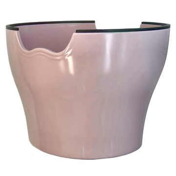 台寵 北歐寵物高碗 L-粉  美耐皿  不鏽鋼  粉色  1個