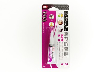 富士 A108 雙倍超黏 強力瞬間膠 瞬間膠 (3g)【APP滿額下單4%點數(單一帳號最高1000點)】7/31止