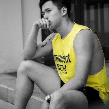 原創潮牌背心男性感休閑運動健身健美沙灘無袖大開叉男士純棉時尚