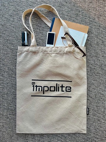 i'mpolite/impolite/多用途帆布袋/totebag/托特包/環保袋/手提袋