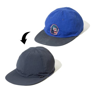 日本限定 POLER REVERSIBLE CAP 棉質尼龍雙面百搭輕便休閒帽 / 海軍藍*藍