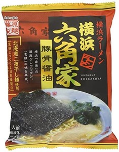 藤原製麺 横浜ラーメン六角家豚骨醤油 122G×10袋