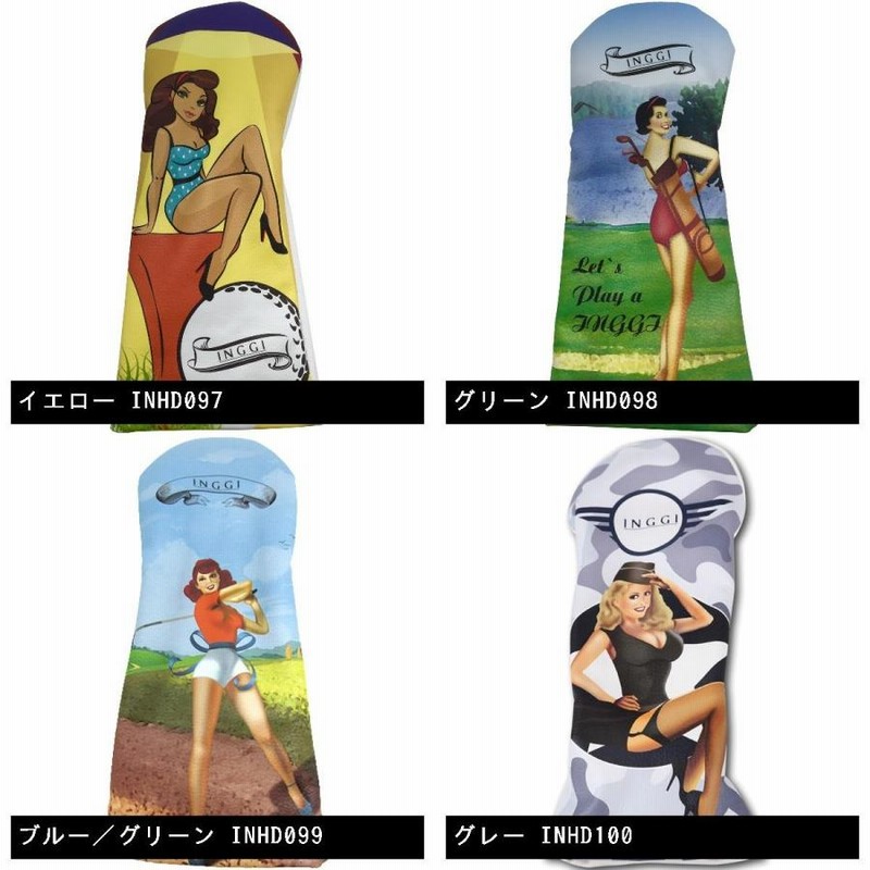 インギ INGGI PINUP GIRL ヘッドカバー DR用 | LINEブランドカタログ