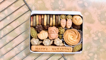 【可刻字&客製】招財貓鐵盒手工餅乾