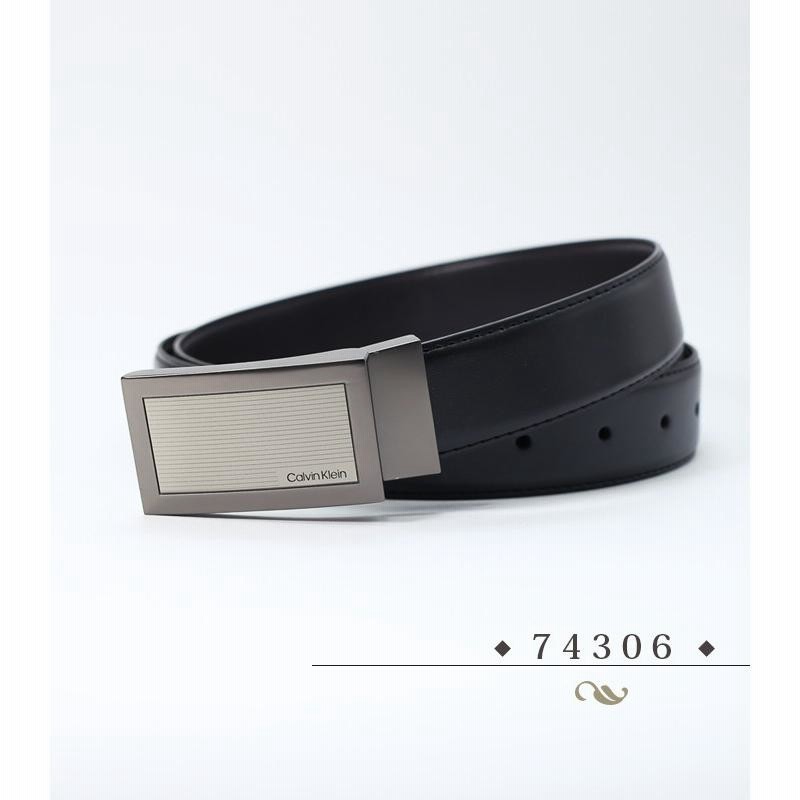 カルバンクライン ベルト メンズ プレゼント 本革 バックル