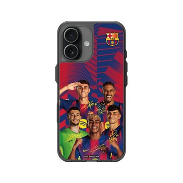 iPhone 17 Clear (相機按鈕) 酷墨灰 - FC Barcelona - Squad Energy